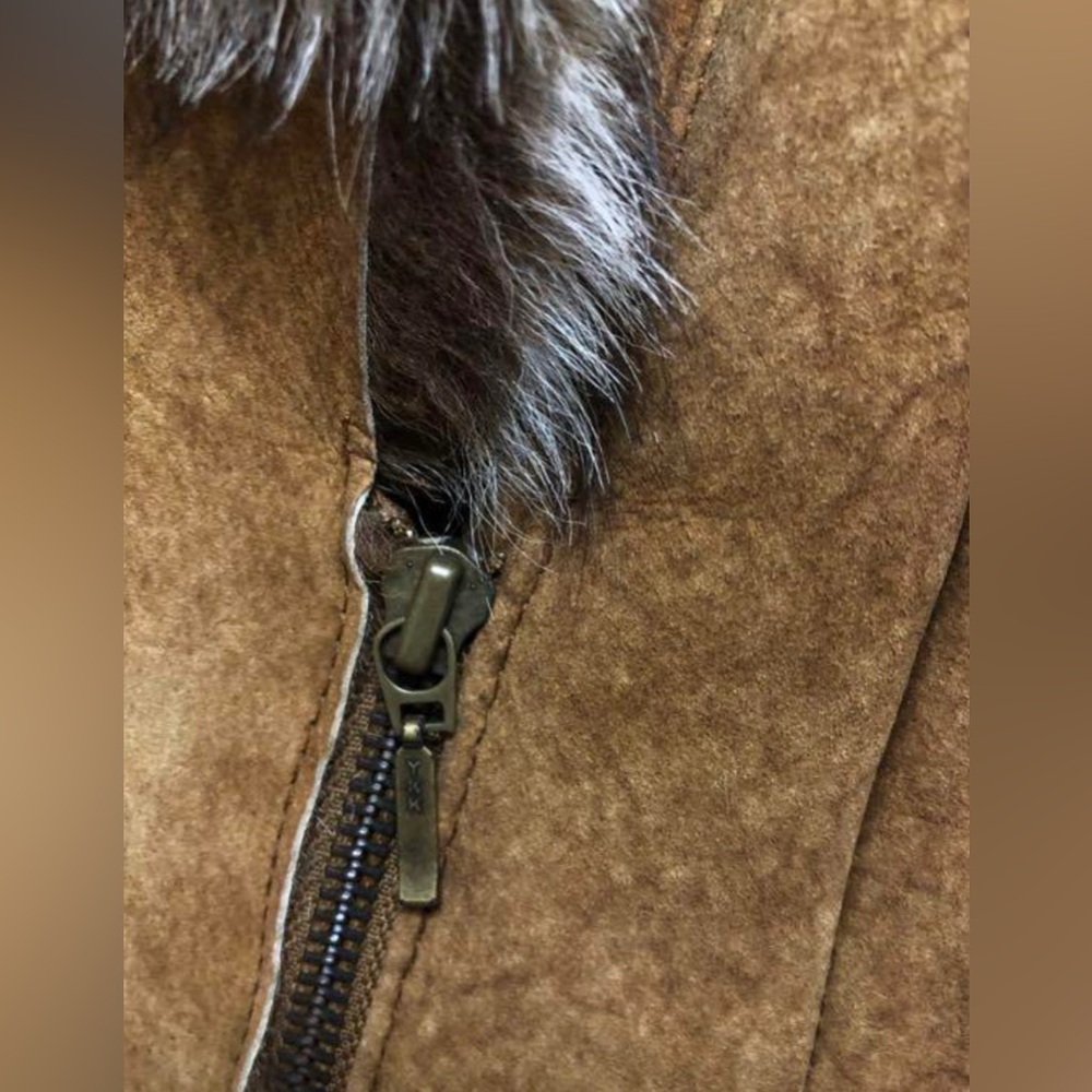Ines et Marechal sheepskin fur moto jacket - Picture 6 of 8